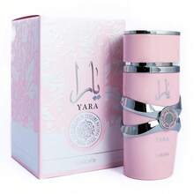 Lattafa Yara Candy Perfume 100ml 3.4oz, 2 Styles Optional Single , Arabian Women Long Lasting Fragrance, Sweet Candy Marshmallow Vanilla Scent, Viral Red Yara Luxury Gift - 花卉印花 - 查看 1