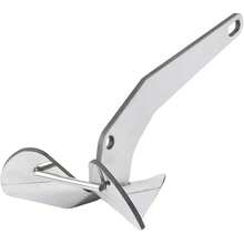 Ancla de barco actualizado, ancla de estilo delta de acero inoxidable 316, ancla triangular de pesado 11lbs / 17lbs / 22lbs estilo de ala para pontón, barcos de pesca - 22 libras - Ver 9