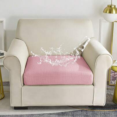 Waterproof Corn Velvet Sofa Seat Cushion Cover, Elastic Furniture Protective Slipcover, Machine Washable
