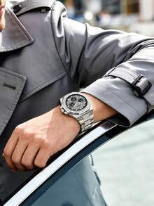 Guess Đồng hồ nam - Máy quartz, đính kim cương, dây đeo thép không gỉ bền chắc, thiết kế thanh lịch và lãng mạn, phù hợp để đeo hàng ngày và làm quà tặng trong những dịp đặc biệt, mã sản phẩm GW0785G3 - màu đen - Xem 3