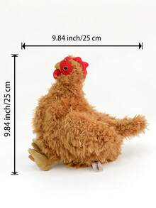 11.81 Inch/30cm Cute Realistic Plush Chicken Doll, Soft Lifelike Hen And Rooster Stuffed Animal, Realistic Farm Bird Plush Doll, Suitable For Children's Birthday Gift, Home Decor, Collection, Farm Theme Party Favor - Multicolor - View 14