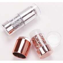 Dụng cụ dập móng nghệ thuật 2 trong 1 bằng silicon có nắp đậy - Dụng cụ dập móng DIY tái sử dụng kèm đá trang trí - Phụ kiện thiết kế và dập móng nghệ thuật - Nhiều màu - Xem 11