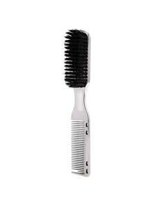 2-In-1 Hair & Beard Brush, Equipped With Comb For Styling Voluminous Hair And Trimming Beard, Designed For Men To Create Natural Voluminous Hairstyle And Maintain Neat Beard - Multicolor - View 11