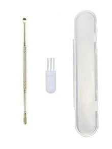 Stainless Steel Spring Ear Spoon, Double-Ended Ear Cleaner, Ear Cleaning Tool, Rotatable & Washable Metal Spring Ear Spoon, Personal Care Ear Wax Removal Tool, Portable Home Ear Picker - Multicolor - View 11