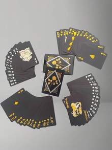 一套玫瑰图案的扑克牌，PVC防水材质，饰有玫瑰和骷髅图案，非常适合节日派对游戏。 - 彩色 - 查看 10