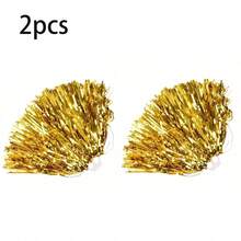 1/2pcs Cheerleader Pom Poms With Ribbons, Dance Performance Props, Square Dance Game Props, Suitable For Football, Basketball, American Football And Sports Performances, Team Sports, Dancing And Cheerleading Performances - Multicolor - View 16