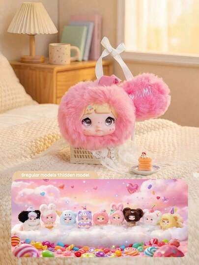  Nommi 100% Sweet Series Blind Box (Non-Plush Filled), Figurine Decor, Portable Accessory, Daily Surprise Gift, Warm Creative Gift For Friends, Colleagues, Relatives On Halloween, New Year, Christmas