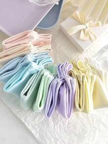 5/6/8/10 Pairs Women's Short Socks Simple Solid Color Randomly Sent 6 Pairs Suitable For Daily Wear - Multicolor - View 3