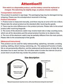 1 Đồng hồ điện tử thời trang Unisex có hiển thị thời gian và ngày tháng, phát sáng, thích hợp cho hàng ngày, thể thao, quà tặng - Nhiều màu - Xem 6