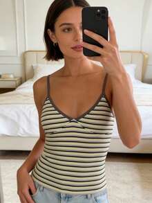 Women Tank Tops & Camis - 黃色 - 查看 2