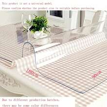 1.0mm Clear Desk Pad Table , Waterproof Oil-Proof TransparentPVC Tablecloth,, Cuttable Scratch Resistant Desk Mat For Office, Home, Kitchen,Made Of Premium Transparent PVC Material, This Table Mat Is Completely Waterproof And Oil-Resistant. It Effectively Blocks Coffee, Juice, Oil Stains And Water Splashes, Keeping Your Table Clean And Easy To Wipe Clean In Seconds. - White - View 10