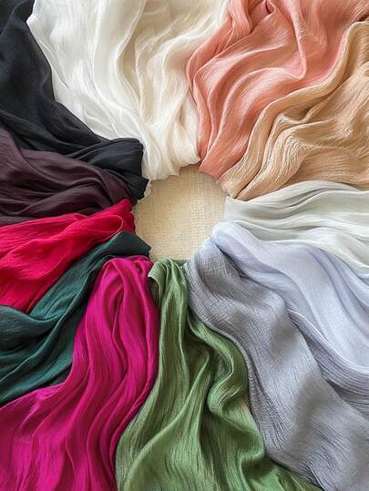 1pc 2026 Spring/Summer New Solid Color Long Scarf, Versatile High-End Sunscreen Shawl, Elegant Neck Wrap Suitable For Outdoor, Dating, Holidays, Travel, Photography, Dance, Party