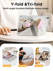 Ốp bảo vệ máy tính bảng họa tiết da báo 2026, họa tiết ngọc trai, tương thích với iPad Air 8 (M4) 2026 (11 inch), Air 8 (M4) 2026 (11 inch), 9.7/10.2/10.5/10.9/12.9/Pro 11/A16, thế hệ thứ 10, Galaxy Tab S6 Lite 10.4 inch, Kindle Paperwhite thế hệ thứ 12 2024, Kindle (thế hệ thứ 11 - ra mắt năm 2024), mềm mại, chống sốc, chức năng ngủ/thức thông minh, gập chữ Y đa góc nhìn, quà tặng mùa xuân. - Nhiều màu - Xem 8