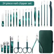 7/13/24pcs Manicure Tool Set, Cuticle Nippers And Cutter Kit, Professional Nail Clippers Pedicure Kit, Nail Art Tools - Multicolor - View 5