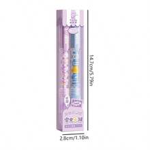 2pcs/Box Minimalist Cute Cartoon Erasable Gel Pens, Convenient Stress Relief Snack Themed Ballpoint Pens, 0.5mm Blue Ink, Creative DIY Beading Pens - Multicolor - View 5