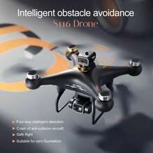 S116 MAX Drone With Dual HD Camera, Brushless Power Obstacle Avoidance Drone, Optical Flow Hover FPV Live Video, Easy To Fly RC Quadcopter For Beginners, Kids And Adults - 查看 8