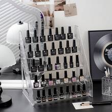1pc Large Capacity Clear Acrylic Makeup Organizer 3 Tier Cosmetic Display Stand For Perfume Skincare Bottles Aesthetic Vanity Storage Rack For Bathroom Countertop Dresser Bedroom - AA [L-shaped] - View 8
