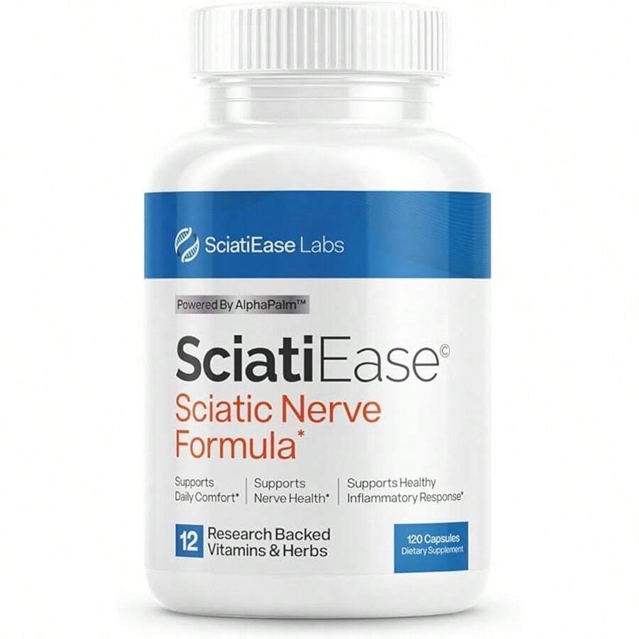 VPOAJ Sciatic Nerve Health Support Supplement - Nerve Support Formula With AlphaPalm, Pea, Vitamin B Complex, Alpha Lipoic Acid 300mg - 100g - 查看 1