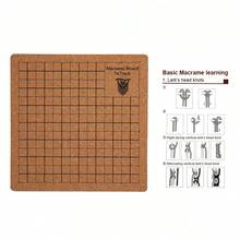 1個耐用軟木編織板（附說明書），附格線 - 大型手工板，圓角設計，可攜式長方形/正方形板，適用於DIY打結、縫紉、編織、手工藝 - A - 查看 10
