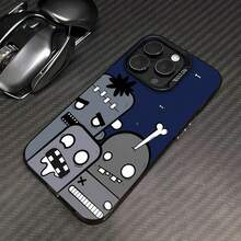 Zombis grises de dibujos animados, moscas nocturnas azul oscuro.funda de teléfono Fundas compatibles con ,Apple,VIVO,OPPO,,, y Honor.Fabricadas en silicona TPU,ofrecen protección contra golpes y caídas. - Negro - Ver 3