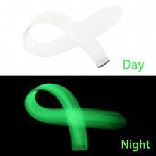 Hot Pink Glow In The Dark Clip In Hair Extensions 20 Inch Synthetic Highlight Hair Accessories - 彩色 - 查看 5