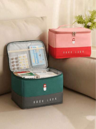 1 New Epidemic Prevention Kit, Isolation Supplies, Hygiene Emergency Relief Kit, Storage Bag, Portable Household Storage Box, Medical Medicine Box