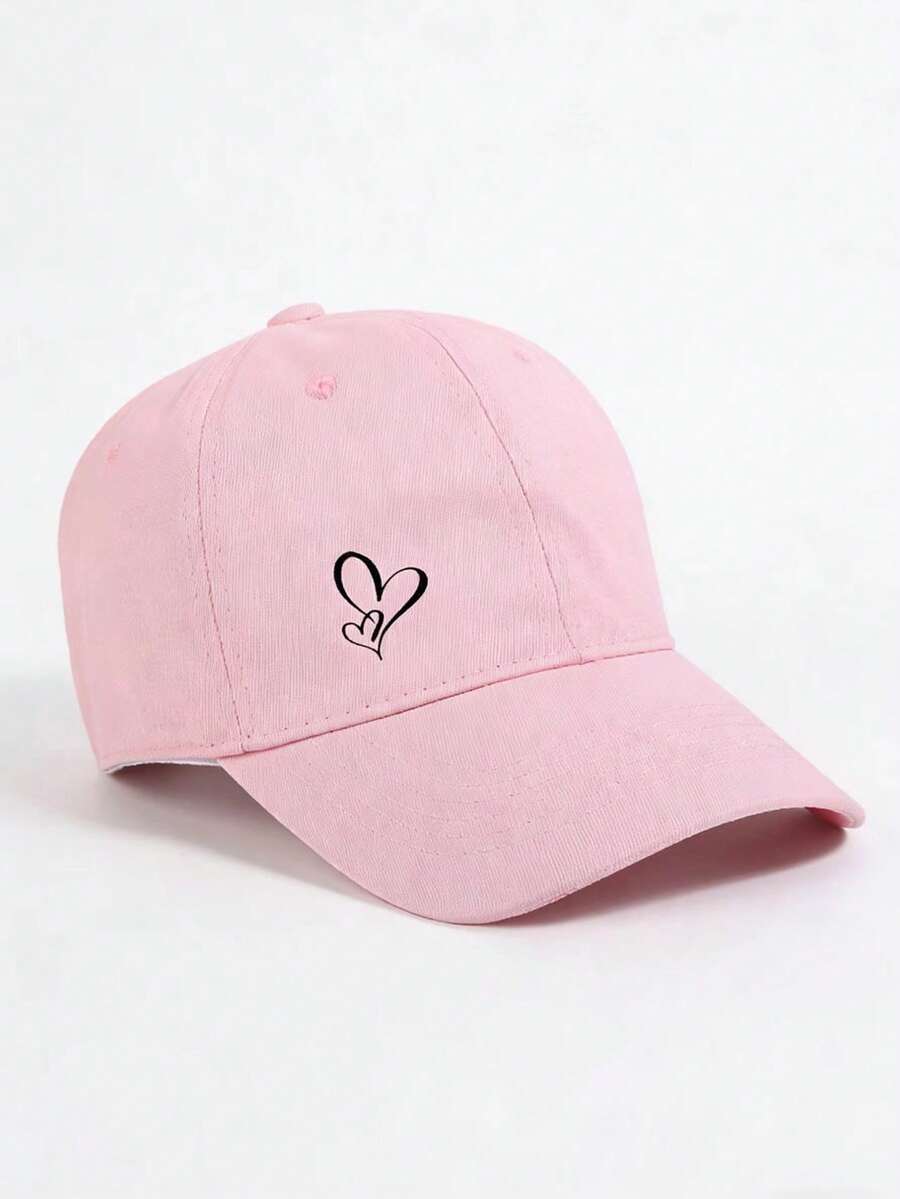 1顶男女通用休闲帽，春季百搭大帽围棒球帽，字母印花，街头时尚休闲帽，适合旅行、观光、海滩度假 - 彩色 - 查看 1