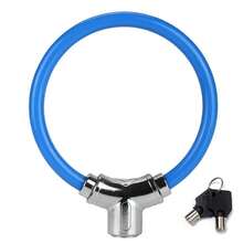 Candado de bicicleta, candado de cable de acero reforzado, candado de aro de aleación, candado a prueba de agua y corte antirrobo para bicicleta de montaña, bicicleta de carretera, bicicleta eléctrica - Multicolor - Ver 12