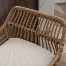 Barstools - Beige + Linen + Foam - View 11