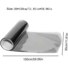 Phim dán đèn pha và đèn hậu ô tô kích thước 59,05 inch x 11,81 inch - Chất liệu vinyl cao cấp, dễ dán, bền, chống thấm nước, tăng vẻ đẹp cho xe, phụ kiện ô tô thời trang, được làm từ chất liệu cao cấp. - Nhuộm màu đèn pha ô tô - Xem 6