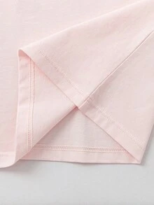 Balabala Váy ngủ bé gái 2026, đồ ngủ bằng cotton mềm mại, nhẹ, thoáng khí, thoải mái cho mùa hè. - tông màu hồng - Xem 6