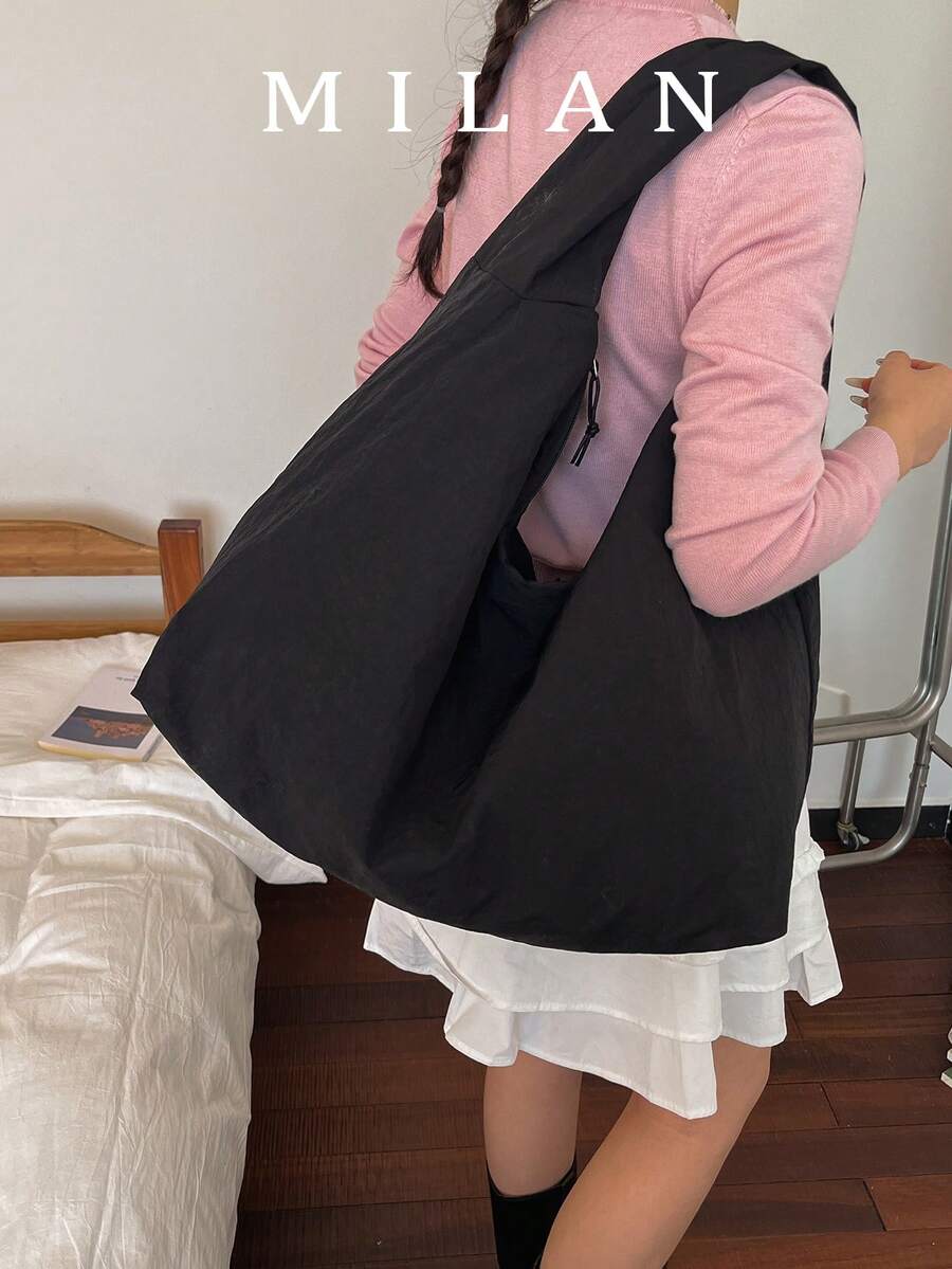 Mẫu mới về: Túi đeo chéo một vai thanh lịch, túi xách cỡ lớn, túi đeo nách độc đáo tinh tế dành cho nữ, mùa xuân/hè.