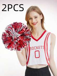 Pompons da cheerleading, pompons da ballo, pompons da competizione sportiva, adatti per basket, eventi sportivi, danza, ginnastica, ballo di gruppo, applicabili a vari eventi di scena - Fiore Flash - Visualizzare 21