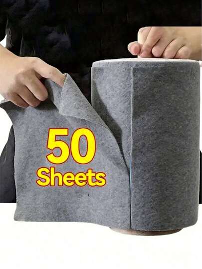 1 Roll (20 Pieces/50 Pieces) Reusable Ultra-Fine Fiber Towels - High Absorption, 20x20cm, Scratch Resistant, Machine Washable, Multipurpose Towels, Suitable For Home, Kitchen, Dining Room, Bathroom, Bedroom, Car Detailing And Cleaning, Kitchen Cleaning Cloth, Bathroom Cleaning Cloth, Stove Cleaning Cloth, Car Cleaning Cloth, Kitchen Supplies, Bathroom Supplies, Car Supplies, Cleaning Supplies, Gifts For Women