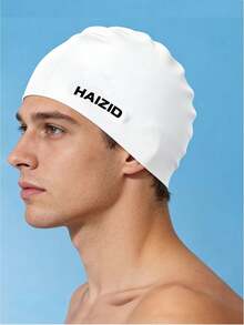 Adult Silicone Swim Cap, Waterproof Swimming Cap For Women With Long Hair, Ear Protection, Printed Design - Multicolor - View 11