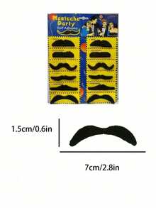 1 bộ râu giả ngộ nghĩnh, sáng tạo, thích hợp cho các buổi dạ hội hóa trang và tiệc tùng, râu và lông mày giả tự dính có thể tái sử dụng, vui nhộn và giải trí, tận hưởng những khoảnh khắc hạnh phúc cùng bạn bè. - Phong cách ngẫu nhiên - Xem 5