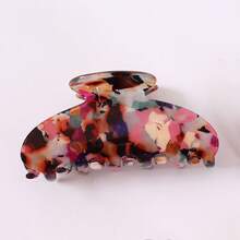 High-End Minimalist American Retro Hair Claw Clip, Simplified Shark-Shaped Design With Dopamine Element, Suitable For Women Summer Outfits Hair Clips Beach Accessories - Multicolor - View 9