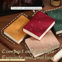 A6 Leather Notebook - 400 Pages Soft Cover Journal, Suitable For Writing, Traveling And Daily Recording, Size 145x105mm, Colors: Green, Orange, Red, Black, Brown School Supplies - A6 blank - View 5