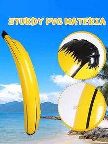 Inflatable Banana, Banana Swim Ring, PVC Realistic Banana, Suitable For Pool Parties, Fun Decor, Pool Parties, Party Games, Hawaiian Parties, Engagement Parties, Game Nights, Summer Parties, Ideal For Pool Games And Pool Party Supplies, Large Inflatable Banana Giant Inflatable Banana Pool Float, Suitable For Bachelor Parties, Summer Pool Party Decor - Multiple Styles - View 8