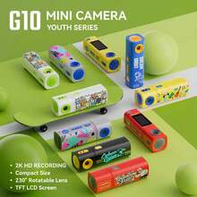 1080P HD Mini Digital Camera With LCD Screen, Compact Pocket Camera, 230° Rotatable Lens, Multiple Filter Modes, 32G Storage, Fashionable Design, 400mAh Rechargeable Battery - View 1