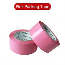 Pink Packing Tape, Vibrant Color, Strong Adhesive, Not Easy To Break, Suitable For Party Decoration, Logistics Sealing, Warehouse Packing, Gift Box Packaging, Office File Sealing, Small Item Bundling, Versatile Use - H-Pink - View 4