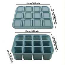 1pc Silicone Lid Tray, Soft And Easy To Demold, Suitable For Transparent Beverages, Milk, Soup And Meal Preparation, Dishwasher And Oven , Reusable - Multicolor - View 6