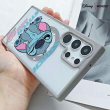 Ốp lưng điện thoại từ tính trong suốt MINISO Disney Stitch 626 Wink, hình trái tim lấp lánh dành cho Samsung S26 Ultra/S26 Edge/S26 Plus/S26/S25 Ultra/S25 Plus/S25/S25FE/S25Edge/S24Ultra/S24Plus/S24/S24FE/S23FE/S23Ultra/S23Plus/S23/S22Ultra/S22Plus/S22/A15/A16/A17/A35/A36//A54/A55/A56/ Quà tặng Giáng sinh cho bạn gái - Màu xanh lam - Xem 5
