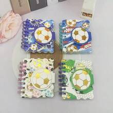 Bộ 2/4 cuốn vở xoắn ốc bóng đá, dụng cụ viết bóng đá, vở xoắn ốc A7, vở kẻ dòng đơn chất lượng cao, vở học sinh. - Nhiều màu - Xem 2