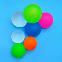 1 Pack 1/2/4pcs 6cm Colorful Squeeze Ball: Soft, Slow Rebound Rubber - Ideal For Office Desk Decor, Collection, Birthday/Holiday Gifts, Suitable For Any Party, Large Malt Squeeze Stress Relief Ball, Slow Rebound Stress Relief - Multicolor - View 1