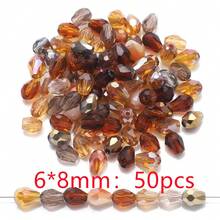 50 hạt/gói, hạt thủy tinh hình giọt nước lỗ giữa 6*8mm, nhiều màu sắc, nguyên liệu làm trang sức DIY phù hợp cho giày dép, quần áo, mũ, túi xách, phụ kiện, mũ đội đầu, dây đeo eo, móc khóa, mặt dây chuyền điện thoại, v.v. - Giọt nước lỗ vừa 6*8 mm (50 cái) - Xem 22
