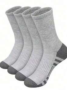 60/50 Pairs Comfortable Men's Sports Boat Socks, Suitable For Outdoor Casual Wear, All-Season White Antibacterial Odor-Resistant Moisture-Wicking Thick Sports Socks. Comfortable Daily Wear Unisex Casual Socks - Multicolor - View 17