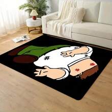 A Unique And Quirky Cartoon Character Design Mat, Made Of Soft And Thick Flannel (0.47 Inches), Suitable For Bedroom, Kitchen, Bathroom, Room, Or Entrance Home Decor.It Is Washable, Durable, And A Perfect Festive Decorative Rug - contracted design - View 8