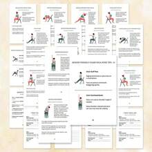 30-Day Chair Yoga Guide, Suitable For Weight Loss, Muscle Strengthening And Flexibility - Beginner-Friendly Exercises, Includes 60 Poses, Suitable For Seniors And Adults, 5.5x8.3 Inches, Green Cover Design, Senior Fitness | Spiral Bound | Spiral Binding, Yoga Exercise Guide - B - View 6