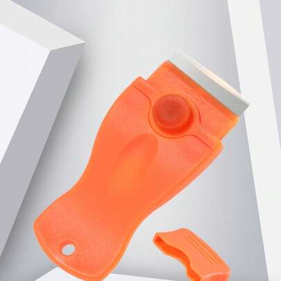 Adhesive Scraper With Cover, Cleaning Scraper, Degumming Scraper, Plastic Scraper, Multi-Function Cleaning Scraper